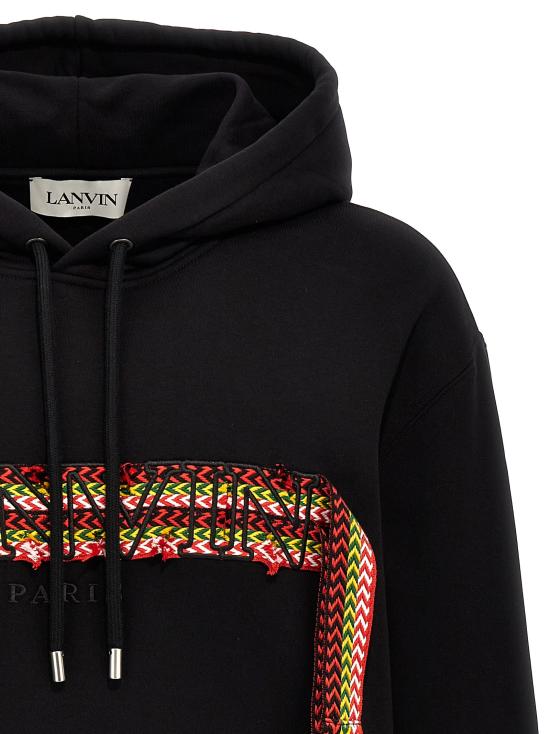  랑방 후드 티셔츠 LA282767BM BLACK - LANVIN