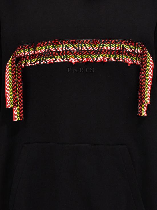 랑방 후드 티셔츠 LA282767BM BLACK - LANVIN