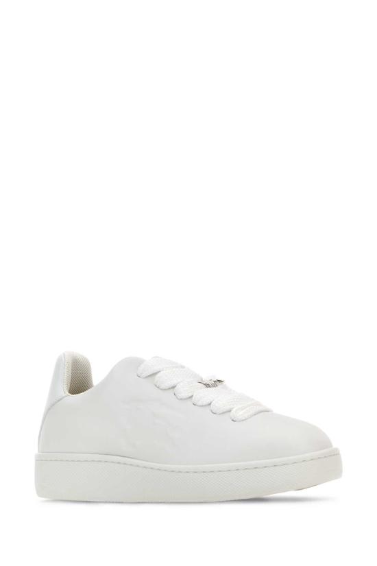 26SS 버버리 레더 박스 스니커즈 8083385 A1464 WHITE - BURBERRY