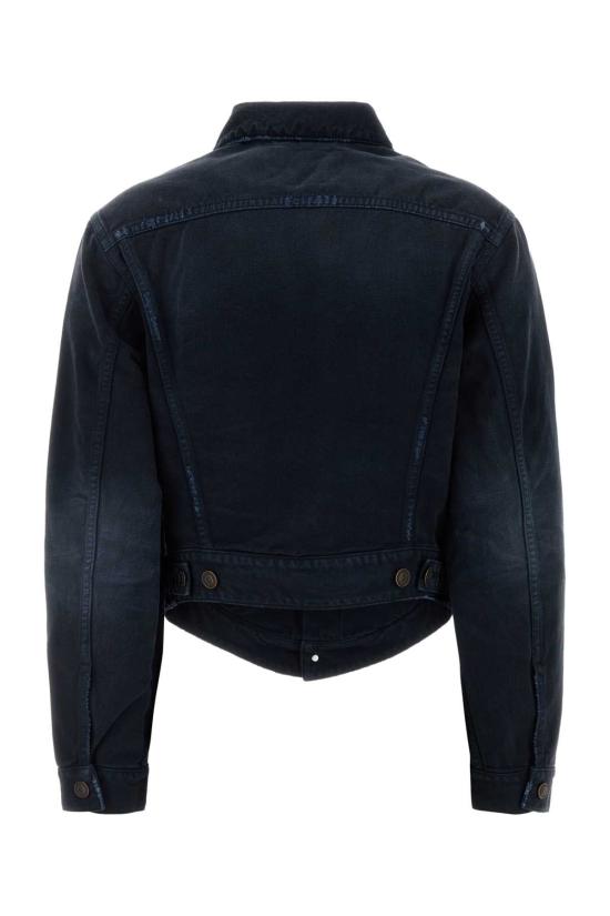 26SS 발렌시아가 커브드 웨이스트밴드 자켓 856423TTW64 8074 NAVY - BALENCIAGA