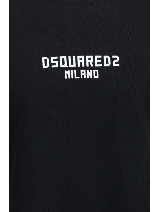 26FW 디스퀘어드2 탑 S74GD1521D20106 900 BLACK - DSQUARED2