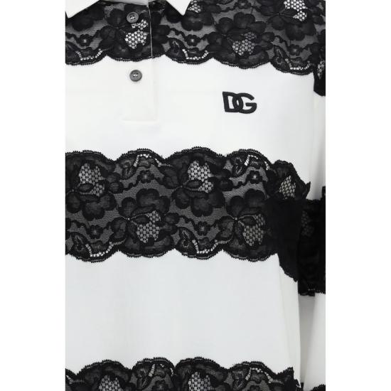 26SS 돌체앤가바나 폴로 티셔츠 DOF8W07ZGDDMLS8400BB WHITE - DOLCE & GABBANA