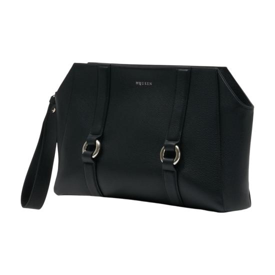 26SS 알렉산더 맥퀸 클러치/파우치 AMQ025028 BLACK - ALEXANDER MCQUEEN