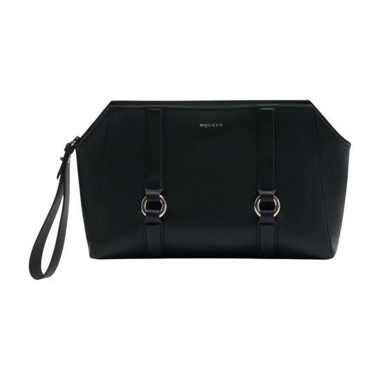 26SS 알렉산더 맥퀸 클러치/파우치 AMQ025028 BLACK