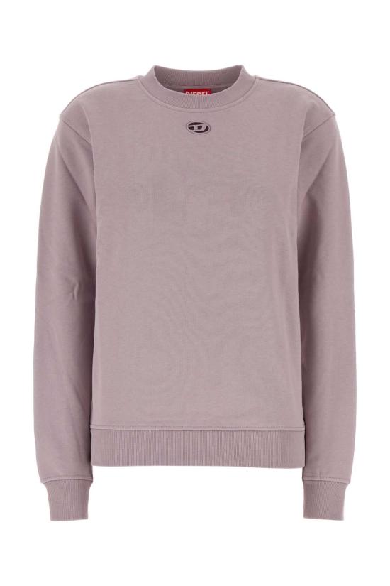 26FW 디젤 Oval D 자수 코튼 스웨트셔츠 A217240GSBP 65C PURPLE