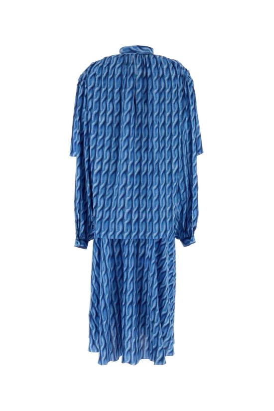  발렌시아가 원피스 814150TRLB4 4011 BLUE - BALENCIAGA
