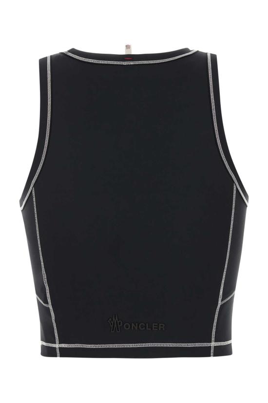  몽클레어 로고 패치 탱크탑 8P00001899YG 999 BLACK - MONCLER