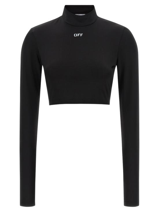 26FW 오프화이트 바디수트 티셔츠 OF337361BM BLACK