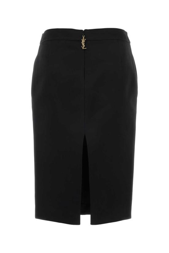 26SS 생로랑 스커트 863981Y1K44 1000 BLACK - SAINT LAURENT