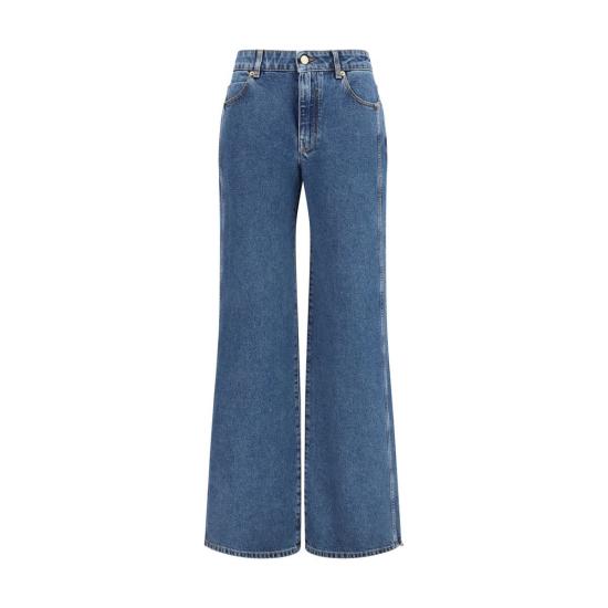 26FW 발망 데님 팬츠 BAHF1MI052DG086EXBB BLUE