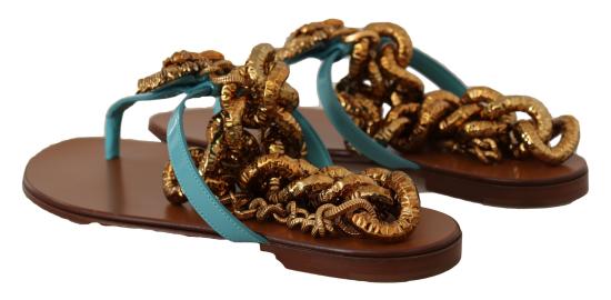  돌체앤가바나 플랫 슈즈 LA9765 BLUE - DOLCE & GABBANA