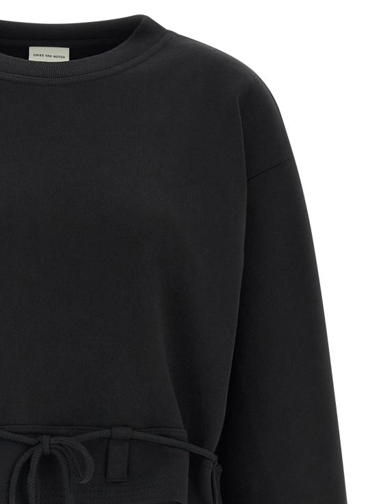 26FW 드리스 반 노튼 긴팔 티셔츠 DR339475BM BLACK - DRIES VAN NOTEN
