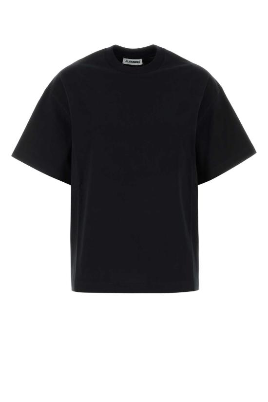 26FW 질샌더 폴로 티셔츠 J02GC0173J20348 001 BLACK