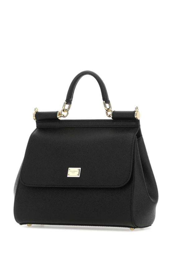  돌체앤가바나 라지 시실리 핸드백 BB6002B1001 80999 BLACK - DOLCE & GABBANA
