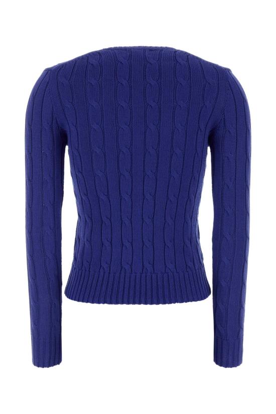 26SS 폴로 랄프로렌 포니 로고 피마코튼 케이블 니트 스웨터 211971869 012 BLUE - POLO RALPH LAUREN