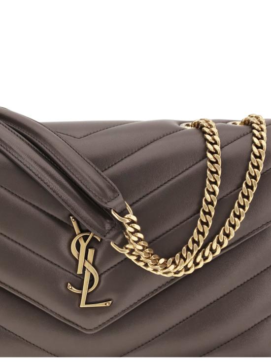 26FW 생로랑 루루 마틀라세 램스킨 미디움 숄더백 801439AAEAX 1997 GRAY - SAINT LAURENT