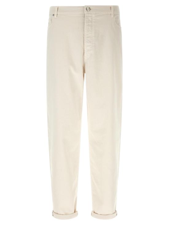26FW 브루넬로 쿠치넬리 데님 팬츠 BR337815BM BEIGE