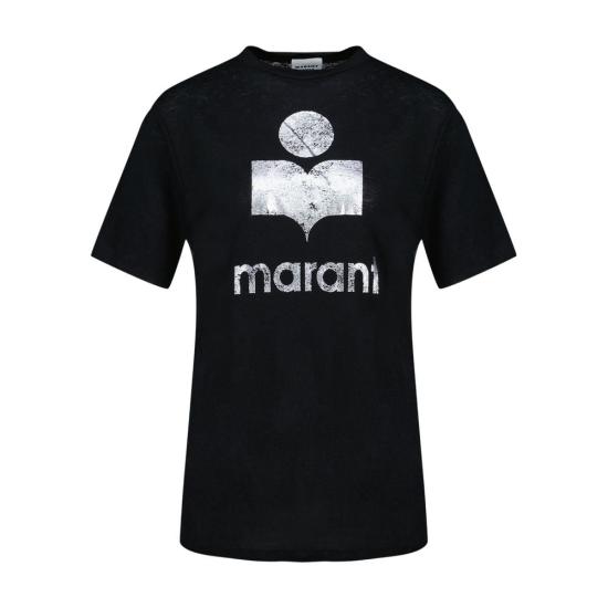 26SS 이자벨마랑 폴로 티셔츠 CONFIG ISA025065 BLACK - ISABEL MARANT