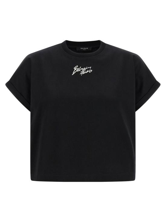 26SS 발망 폴로 티셔츠 BA325469BM BLACK