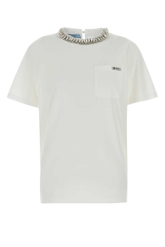 26SS 프라다 폴로 티셔츠 3576BRSOOO182X F0009 WHITE