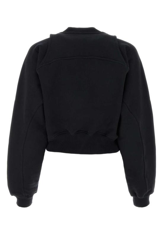  오프화이트 스웨터 OWBA071C99FLE001 1001 BLACK - OFF WHITE