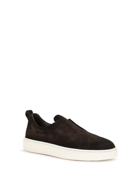 26FW 산토니 스니커즈 MBCD22211BARTSE2 T60 BROWN - SANTONI
