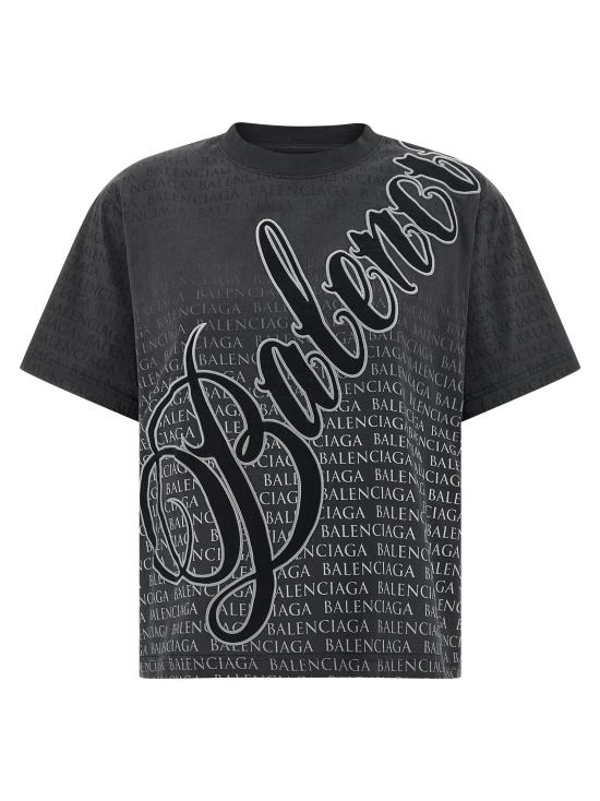 26SS 발렌시아가 폴로 티셔츠 BA328974BM BLACK