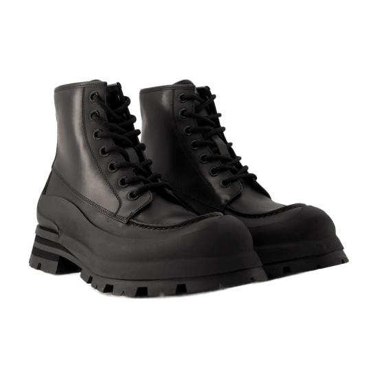  알렉산더 맥퀸 부츠 CONFIG AMQS20311 BLACK - ALEXANDER MCQUEEN