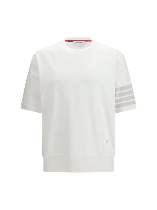 26FW 톰브라운 코튼 저지 4바 티 MJS303AJ0253 100 WHITE