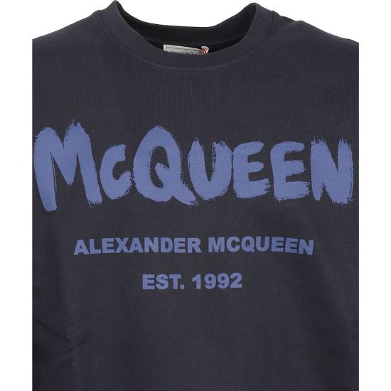  알렉산더 맥퀸 긴팔 티셔츠 AL 8990151672020 NAVY - ALEXANDER MCQUEEN