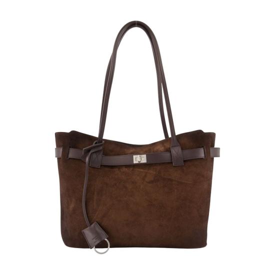 26FW 발렌시아가 토트백 CIA025037 BROWN