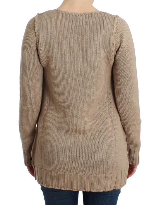  로베르토 카발리 스웨터 SIG12108 BEIGE - ROBERTO CAVALLI