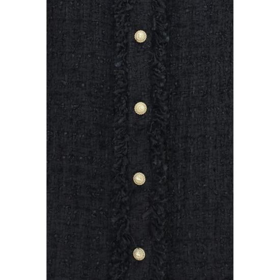 26FW 발망 셔츠 BAHF1HD005XM070PABB BLACK - BALMAIN