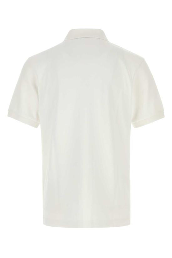 26FW 겐조 시그니처 엠브로이드 슬림 코튼 폴로 셔츠 FG65PO1554PU 02 WHITE - KENZO