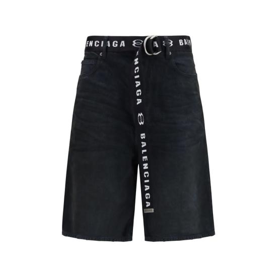 26SS 발렌시아가 숏팬츠 BA871361TQW562279BB BLACK