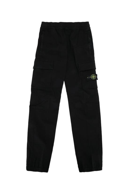 26FW 스톤 아일랜드 와펜 패치 테이퍼드 팬츠 L2S163100006S0012 V0029 BLACK