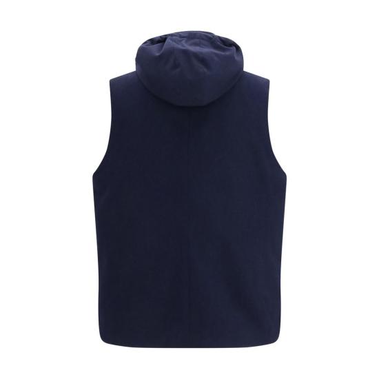 26FW 브루넬로 쿠치넬리 베스트 BRMM4701775CQJ36BB NAVY - BRUNELLO CUCINELLI