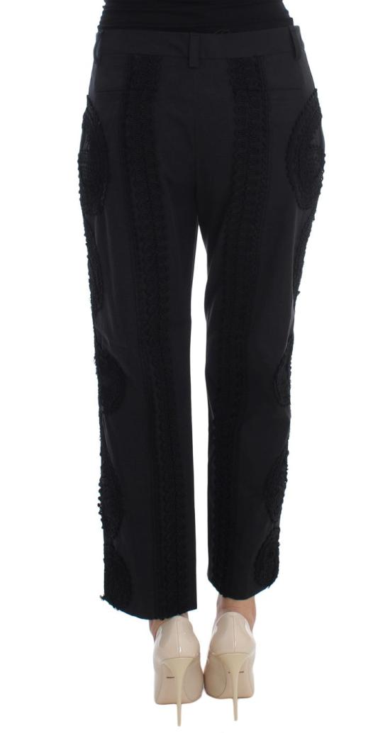  돌체앤가바나 스트레이트 팬츠 SIG20002 BLACK - DOLCE & GABBANA