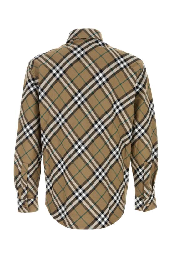 26SS 버버리 체크 패턴 코튼 셔츠 8095342 C1202 BEIGE - BURBERRY