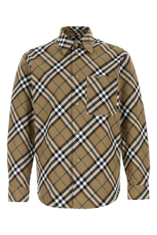 26SS 버버리 체크 패턴 코튼 셔츠 8095342 C1202 BEIGE