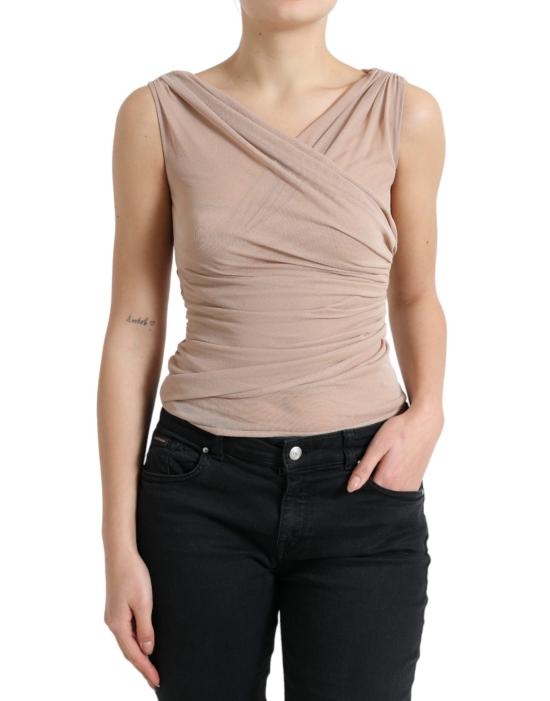  돌체앤가바나 민소매 티셔츠 TSH84254 BEIGE - DOLCE & GABBANA