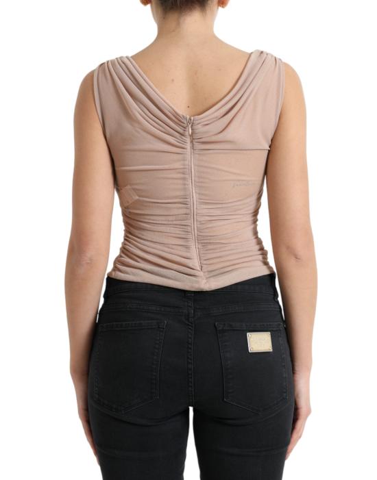  돌체앤가바나 민소매 티셔츠 TSH84254 BEIGE - DOLCE & GABBANA