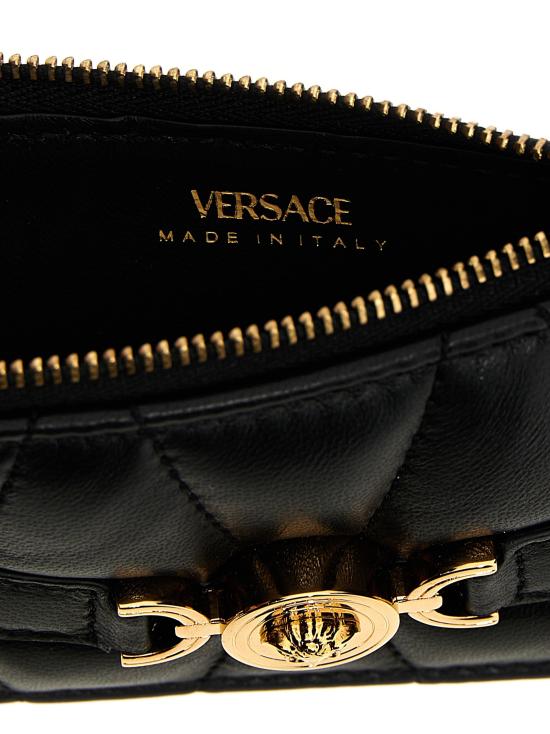 25FW 베르사체 명함지갑 VE305211BM BLACK - VERSACE