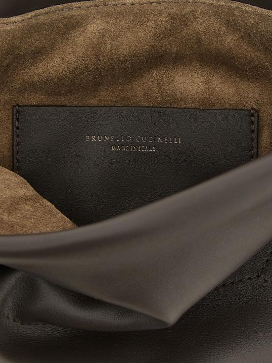 26FW 브루넬로 쿠치넬리 클러치/파우치 BR336457BM BROWN - BRUNELLO CUCINELLI
