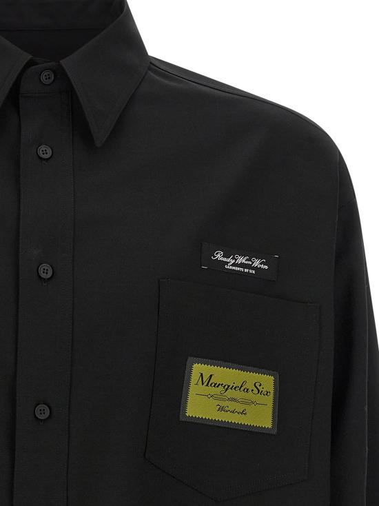 26SS MM6 메종마르지엘라 셔츠 MM326279BM BLACK - MM6 MAISON MARGIELA