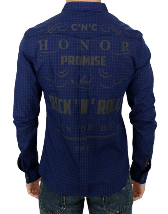  커스텀네셔널 셔츠 SIG10357 NAVY - COSTUME NATIONAL