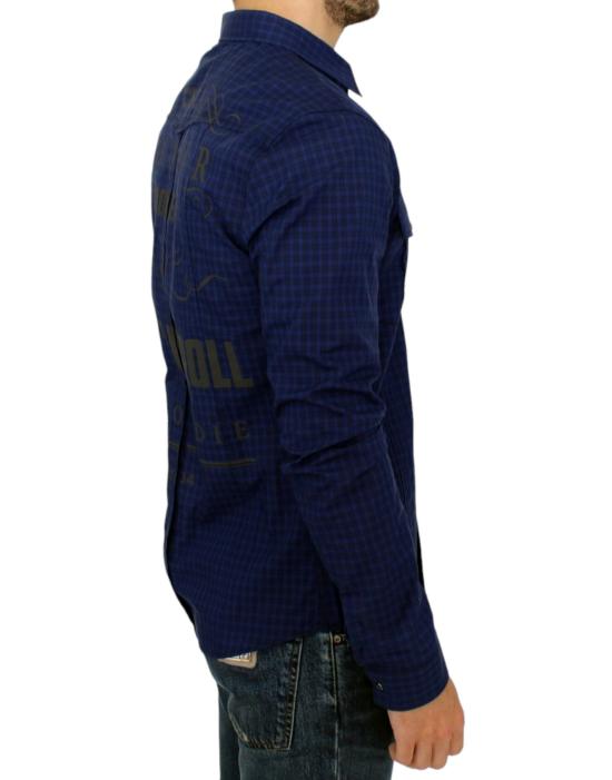  커스텀네셔널 셔츠 SIG10357 NAVY - COSTUME NATIONAL