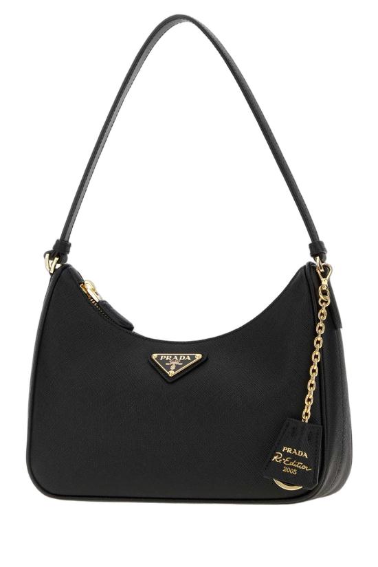 26FW 프라다 리에디션 2005 사피아노 가죽 미니백 1N204TNZV F0632 BLACK - PRADA