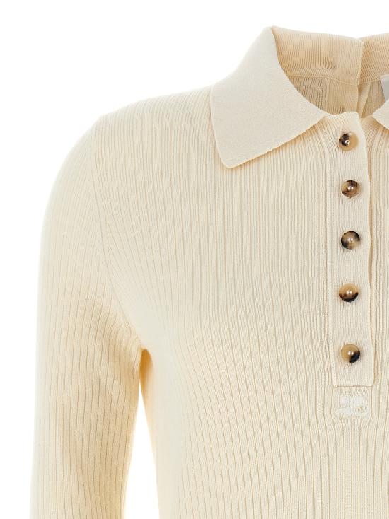  쿠레쥬 폴로 티셔츠 CO297818BM WHITE - COURREGES