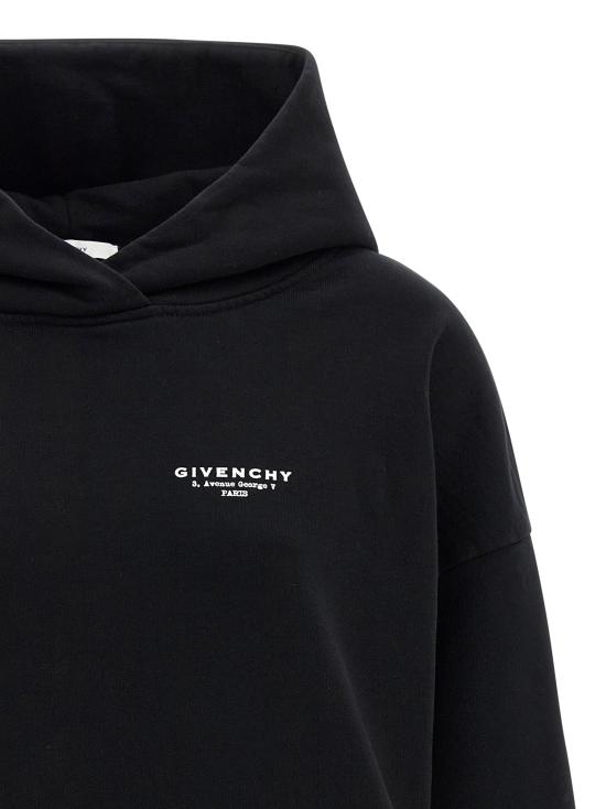 25FW 지방시 후드 티셔츠 GI322926BM BLACK - GIVENCHY